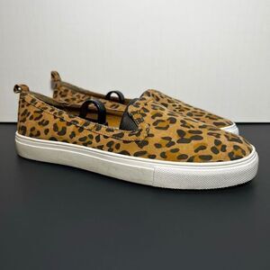 Womens GAP Cheetah Print Fall Slip On Shoes / Size 8